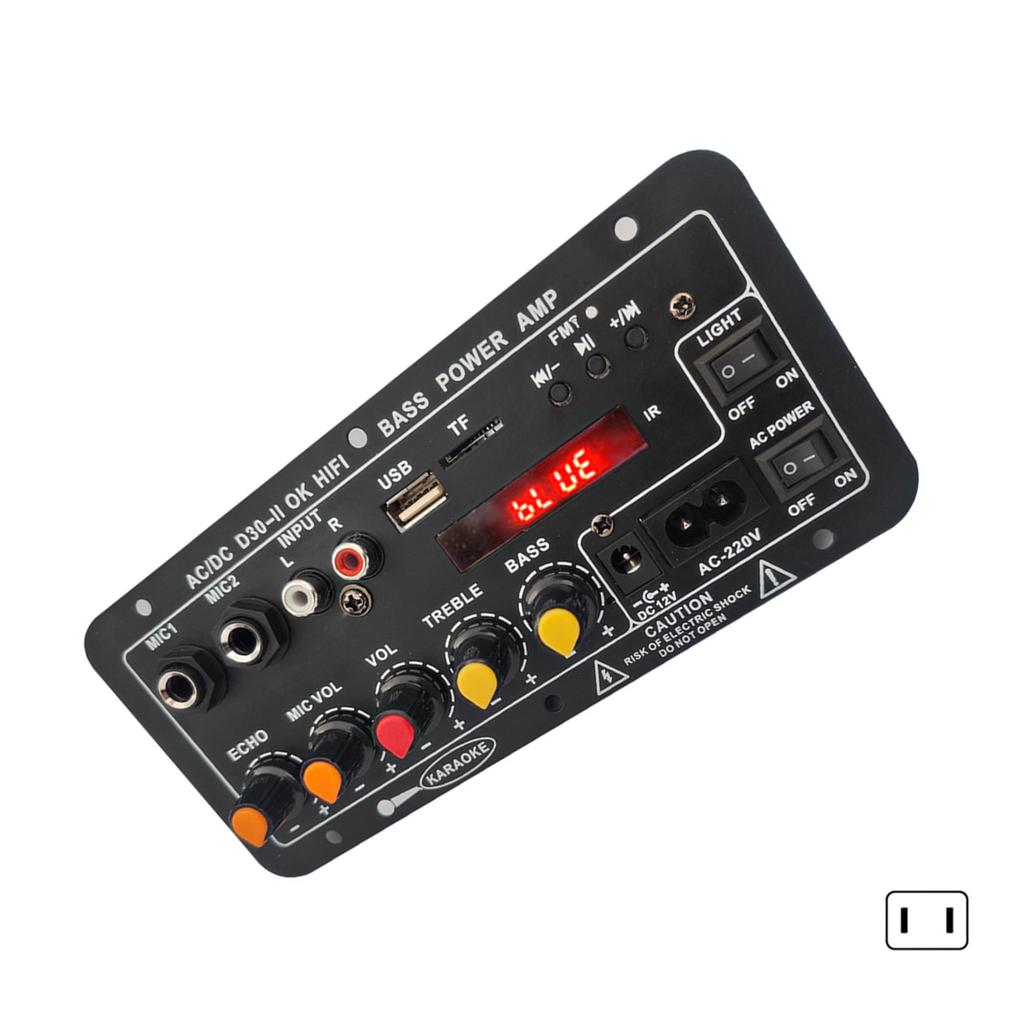 Автомобильный усилитель мощности D30-II, совместимый с Bluetooth, обеспечивает чистое и мощное звучание.