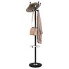 Coat Rack with Umbrella Stand Black Powder-coated Iron