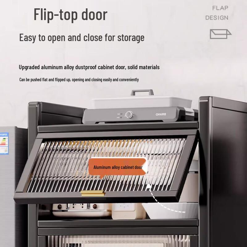 Многофункциональный узкий кухонный шкаф для хранения