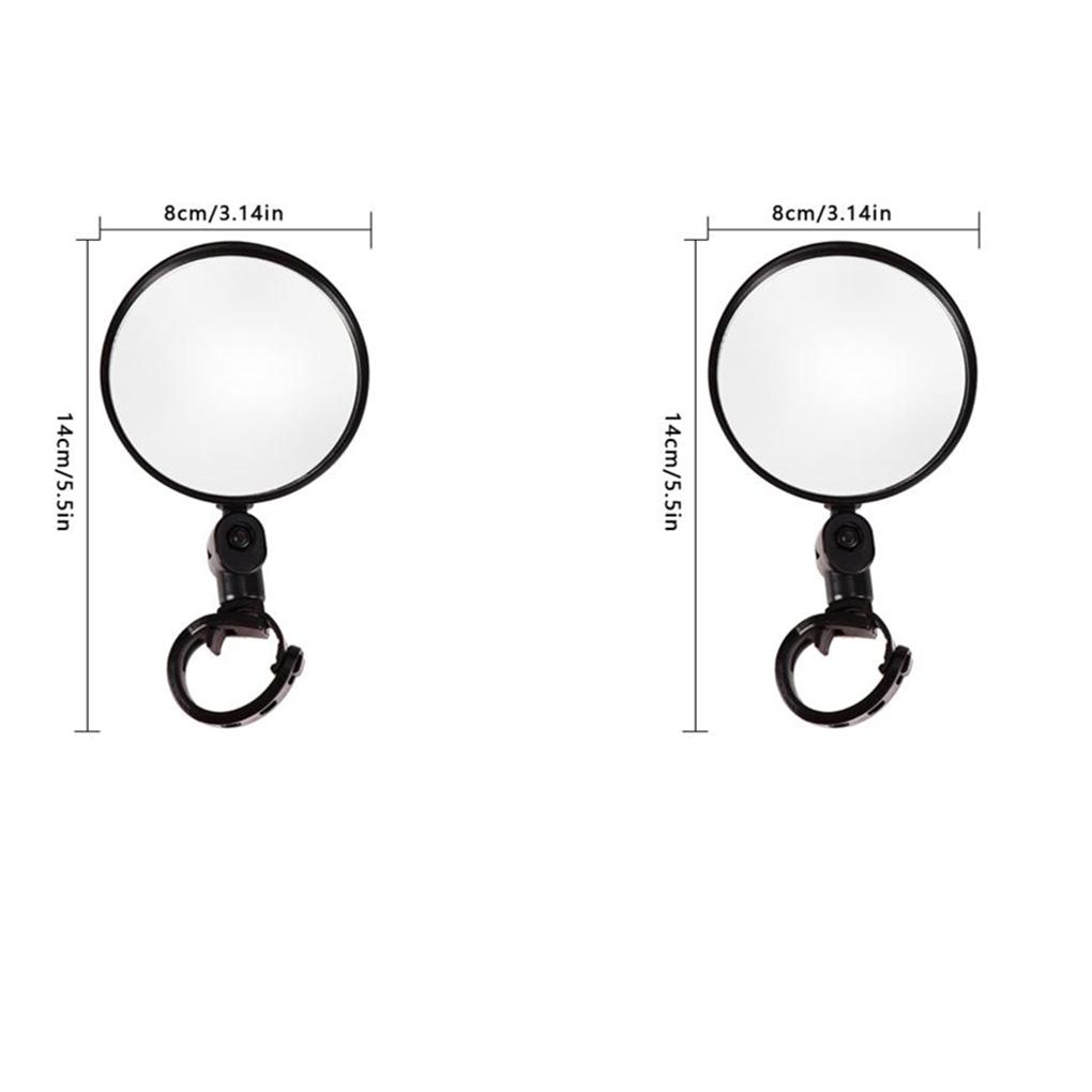 Универсальное зеркало для велосипеда, аксессуары для велосипеда, зеркало заднего вида на руль, поворотное широкоугольное зеркало для MTB, дорожного велосипеда, езды на велосипеде