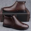 Мужские ботинки челси из натуральной кожи, деловые ботинки высокого класса, итальянская роскошная мужская обувь, зимние ботильоны, теплые ботинки высокого качества