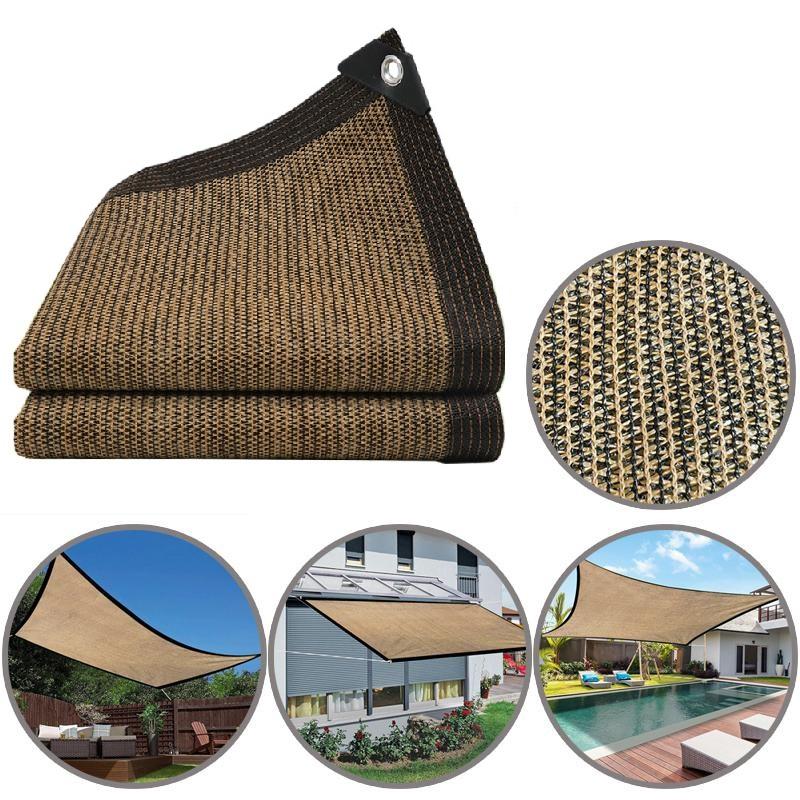 Outdoor Patio Sun Shade Sail Rectangle Garden Sunshade Net Garden Balcony Net Summer Anti-UV Sun Shelter Awning Car Canopy