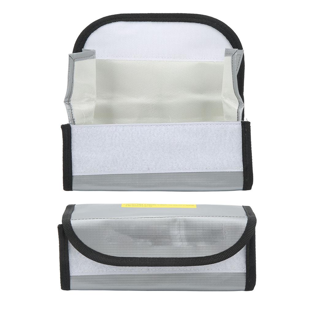 3 шт. Безопасный пакет для липо-аккумуляторов, огнеупорный, взрывозащищенный, практичный, безопасный защитный пакет для хранения и зарядки