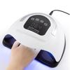 320 Вт УФ-светодиодная лампа для ногтей, быстрая сушка гель-лака для рук и ног с портативной ручкой, 4 таймера и автоматический датчик для домашнего использования