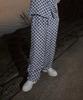 Fake Chemical Club Checker Relaxed Fit Pants Gray