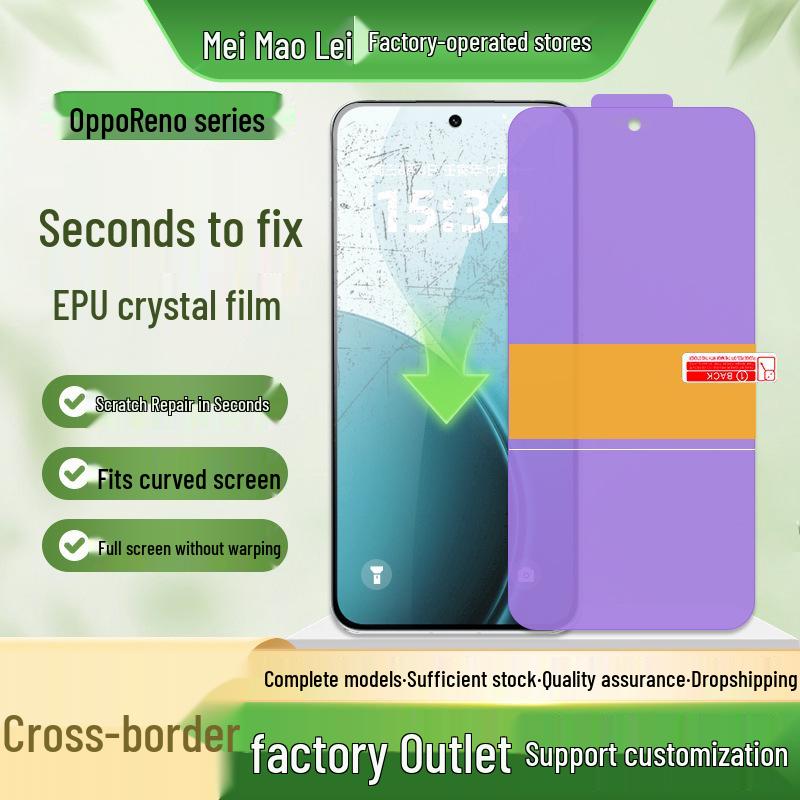 Oppo Reno15/14 5G Anti-Scratch Self-Healing EPU Curved Screen Protector
