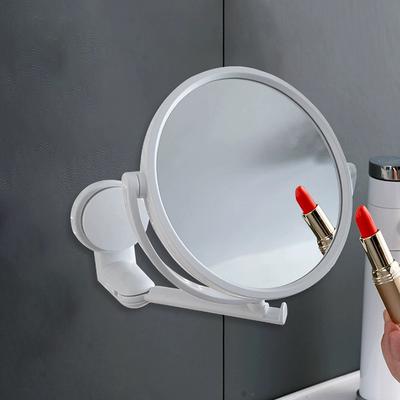 Настенное зеркало для ванной комнаты Без отверстий Зеркало на присоске Складное косметическое зеркало Настенные HD аксессуары для ванной комнаты