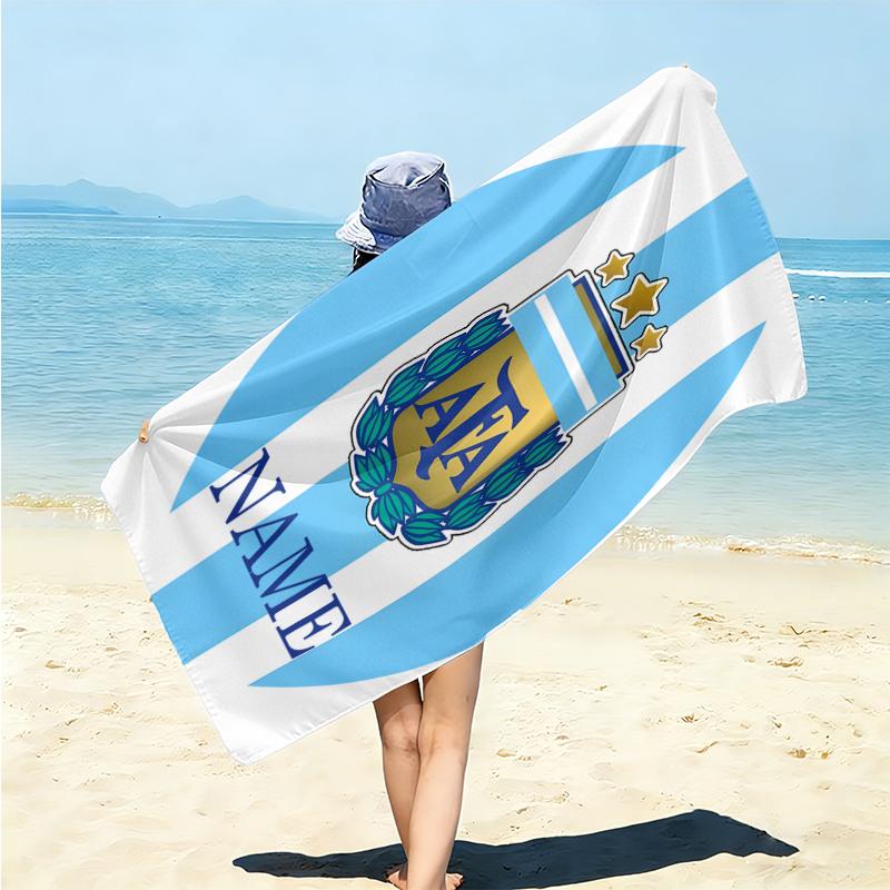 Personalized River Plate Fan Gear Beach Towel Microfiber Beach Towel Thin Absorbent for Beach Swimming Yoga Bath Sports. 0910175