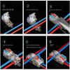 T Type Wire Connector Mini Fast Connector Docking Push-in Terminal Blocks  Electrical