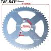 Цепь T8F 38T 44T 54T 58T 64T 74T Задняя звездочка Зуб 26/29/54/35MM для 47CC 49CC Mini Moto ATV