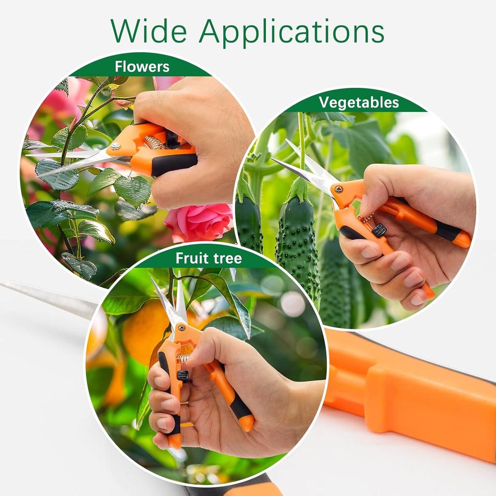 Секаторы, садовые ножницы для обрезки, садовые ручные секаторы, точные секаторы для бонсай с титановым покрытием, удобные цветочные ножницы