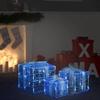 VidaXL Decorative Christmas Gift Boxes 3 Pcs Luminous Holiday Decoration Christmas Boxes Christmas Decoration 328791