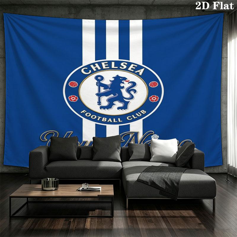 Chelsea F Custom Name Wall Tapestry Aesthetic Wall Hanging Printed Fabric Blanket Decorative Tapestries for Bedroom Living Room Home Decor
