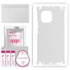 apgo Protective Skin Sticker for the Back+sides Compatible with Xiaomi Mi 11, Full Wrap Film, Foil, Vinyl - Pattern Transparent Carbon