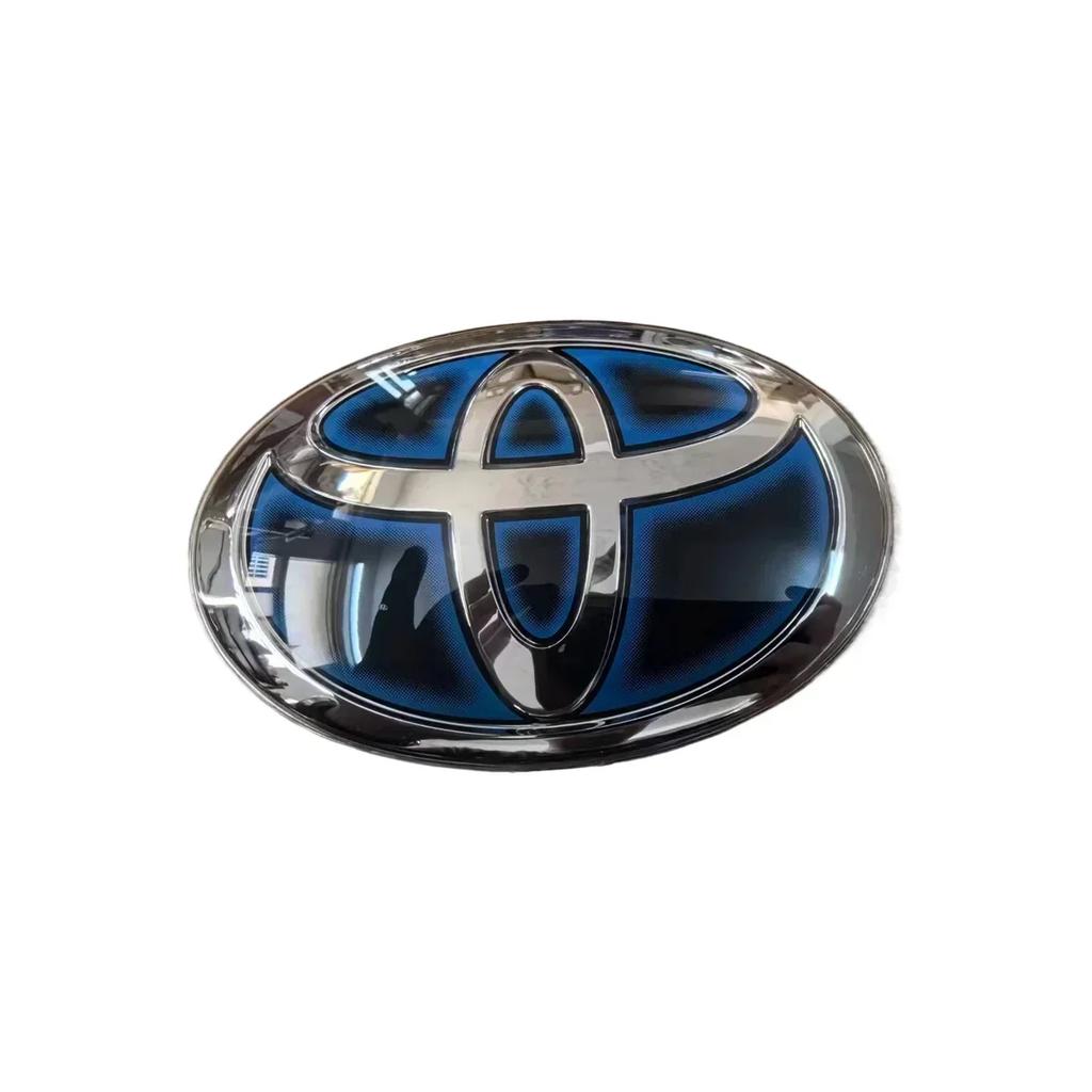 FAJC5 1PC 3D crystal car logo badges car Front grille sign 160mm for Toyota Highlander Camry RAV4 CHR Avalon hybrid car accessories