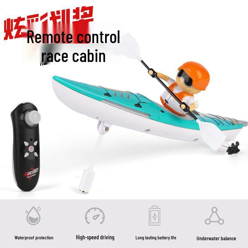 Rechargeable Waterproof Racing Speedboat Toy: Remote Control Kayak