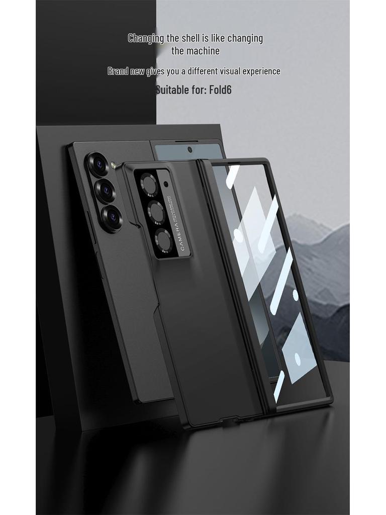 Чехол для телефона Samsung Z Fold6: Складная защитная пленка для экрана со встроенной магнитной застежкой и полной защитой камеры в минималистичном стиле