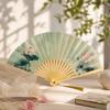 Chinese Style Hand Fan Collapsible Dance Fan Portable Folding Handheld Fan  Party
