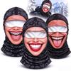 Смешная Реалистичная Печать Старика Лыжная, 3D Ветрозащитная Шапка на Все Лицо Зимняя (Солнцезащитные очки не включены)