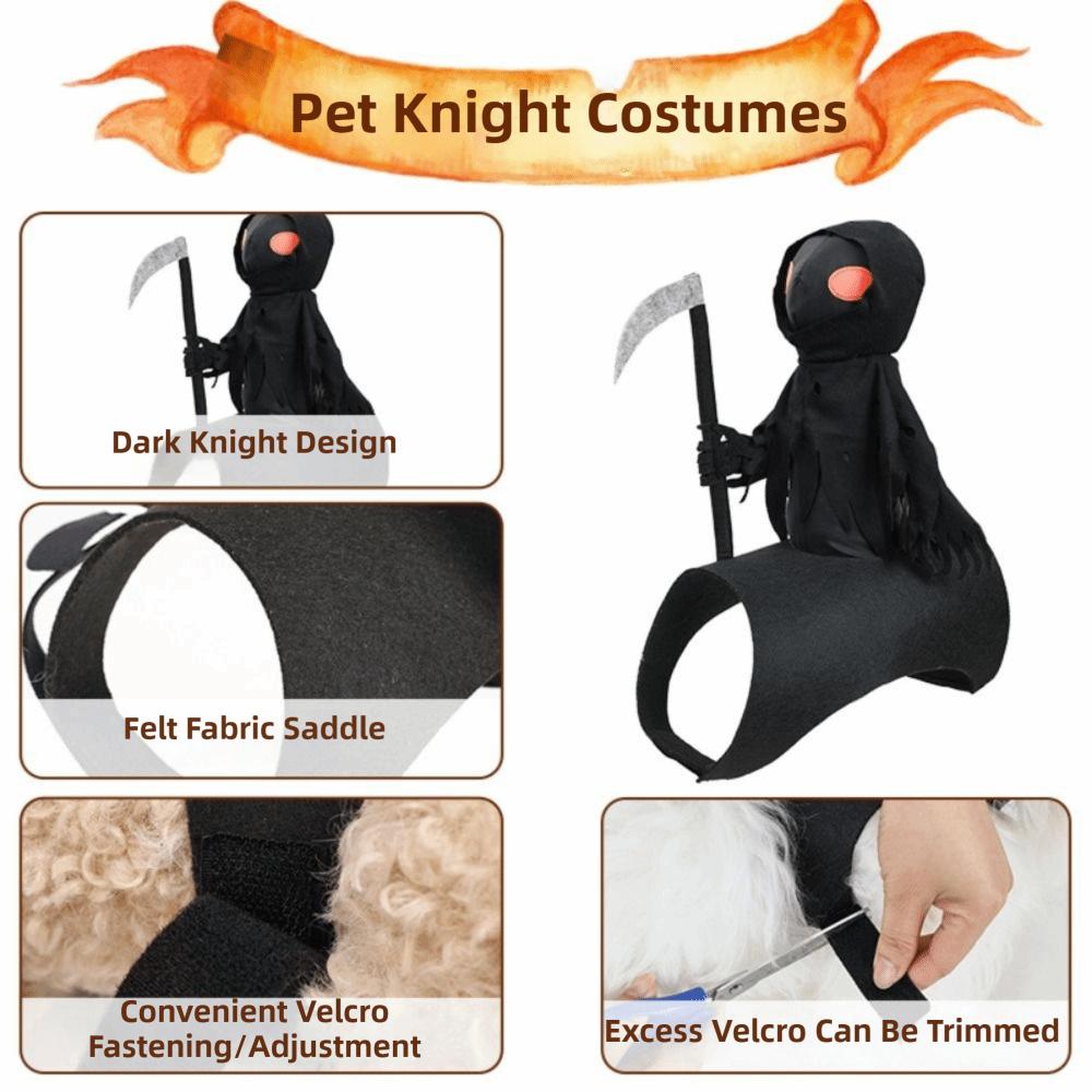 Funny Dog Costume Creative Dog Saddle Costume Dog Ghost Riding Costume Halloween Party