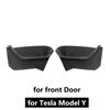 For Tesla Model Y 2023 Accessories Door Storage Organizer Box Soft TPE Modfied Door Side Inserts Case Bin Protector Flocking
