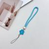 Wrist Anti-Lost Hanging Cord Pu Leather Rope Flower Mobile Phone Strap Cell Phone Lanyard Mobile Phone Lanyard Keychain