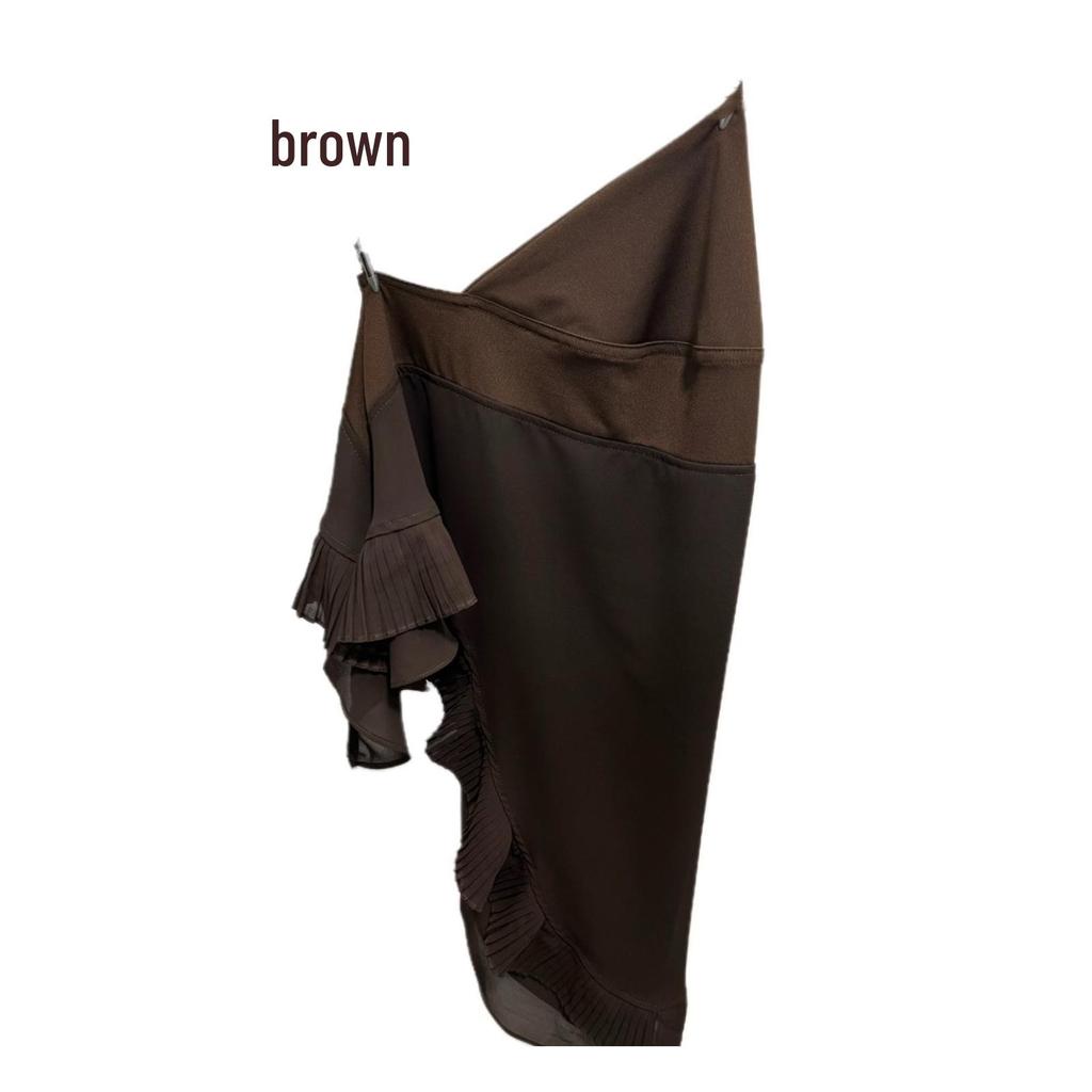 Muslim Women's Double Layer Chiffon Hijab - Pleated Edge Color Block Pullover