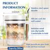 Glass Overnight Oats Jars 350ml Yogurt Jar Portable Sealed Jar  For Cereal Yogurt Milk Fruit Salad