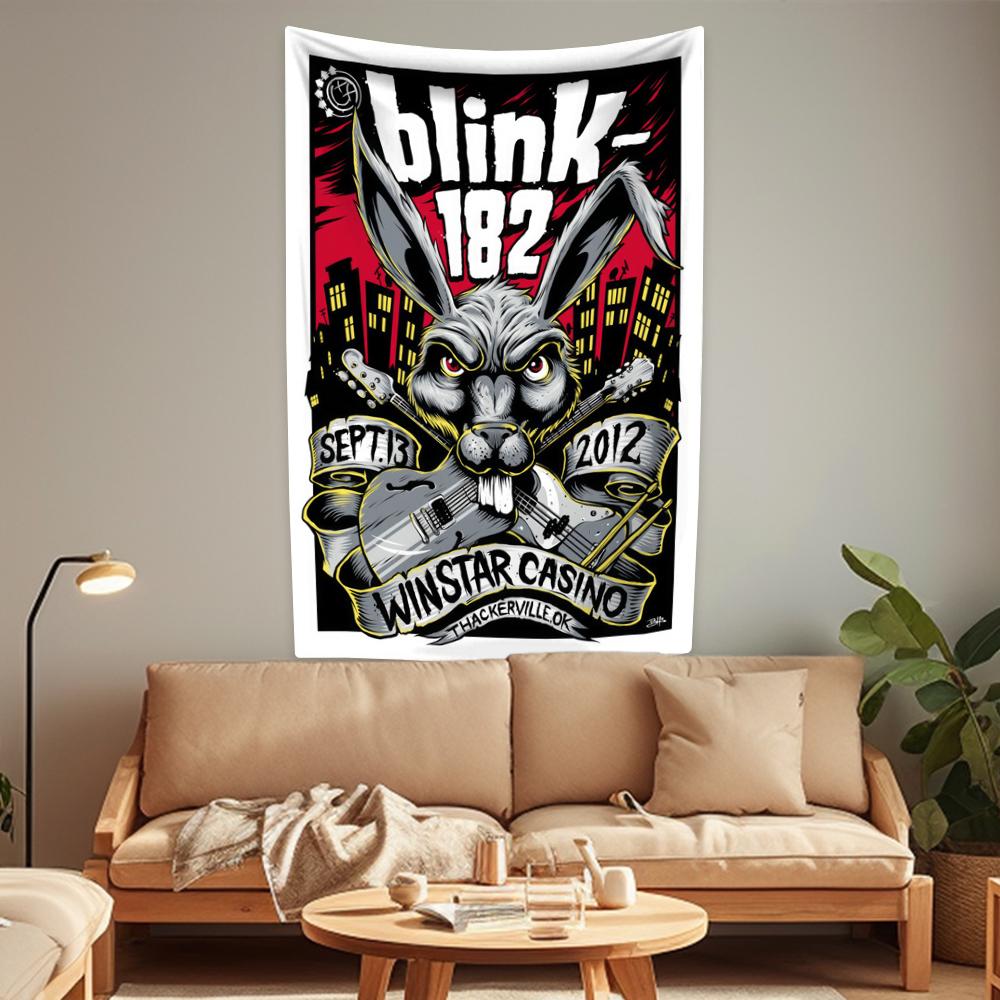 Rock Music Tapestry Heavy Metal Band Home Decoration Wall Hanging Dormitory Background Party Or Concert Decor