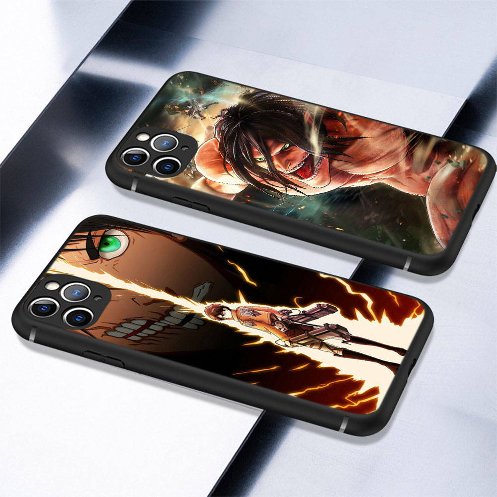 Чехол DT52 Anime Attack on Titan для Xiaomi Poco X6 X4 M5 M6 F5 F6 C65 C55 C50 C51 C40 Redmi Note 7 8 14C A3X 13C 12C 11 10A 9C Pro Black Sofe Cover