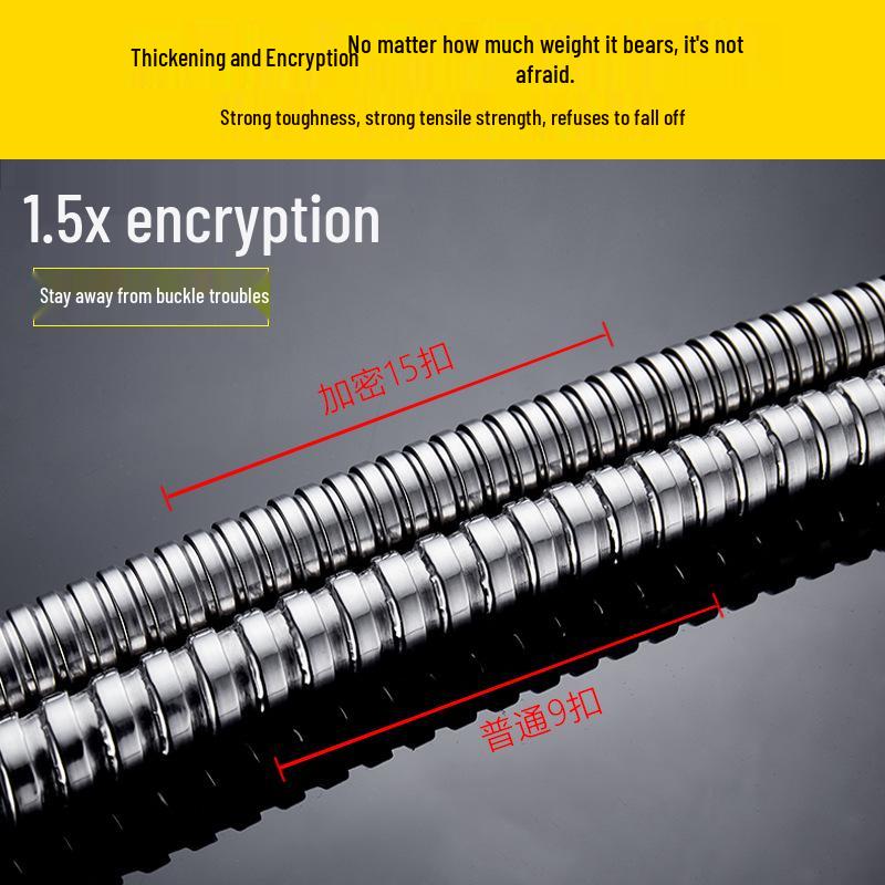 1,5/2 м Взрывозащищенный душевой шланг из нержавеющей стали с универсальной душевой лейкой