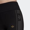 adidas Оригинальные расклешенные леггинсы с трилистником и нашивкой-логотипом бренда, женские плавки, черные IA3911