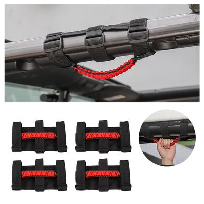 4 шт. Рукоятки для захвата за дугу roll bar Рукоятка на дугу для Jeep Wrangler CJ YJ TJ JK JL 1987+ Черный