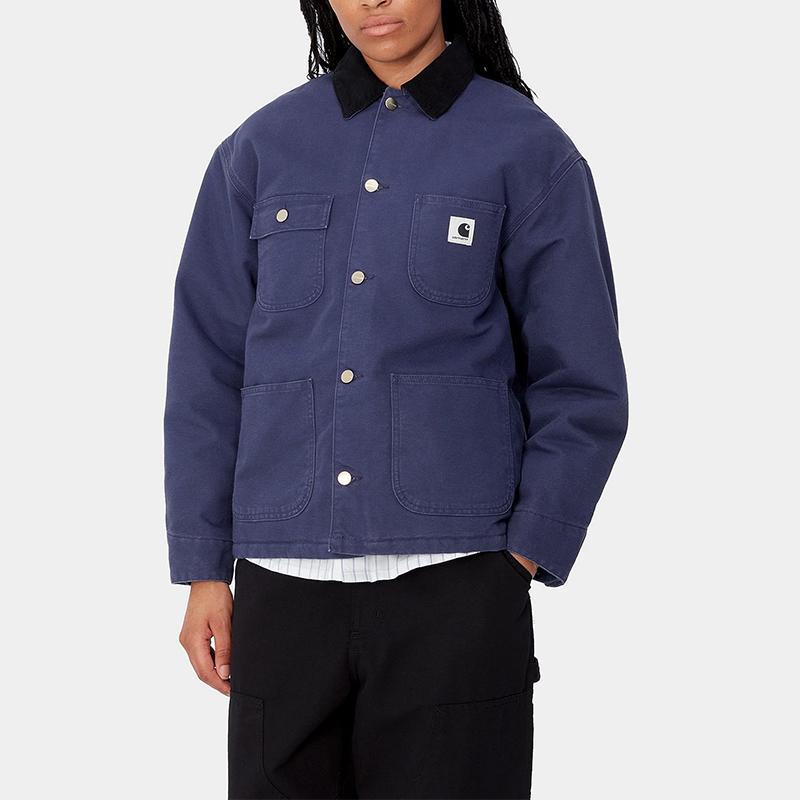 Carhartt WIP Fw24 W Og Michigan Coat Classic Loose Fit Square Label Adjustable Cuffs Long Sleeve Collar Jacket Women jackets I032235-2CR-02