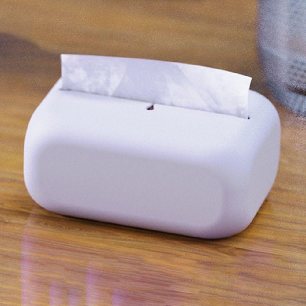 Non-slip Tissue Storage Box Silicone Napkin Dispenser Portable Paper Container Home Decoration