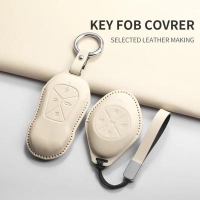 Чехол для брелока автомобиля Xiaopeng Xpeng P5 P7 G3 G6 G9 G3I, защитный чехол из ПУ кожи, чехол для ключа автомобиля