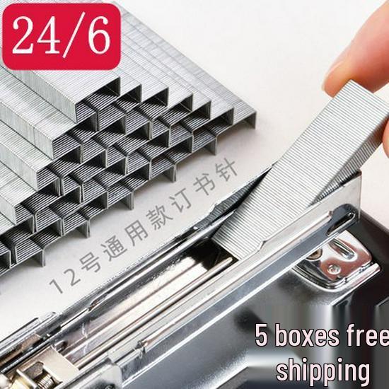 Enjoy free shipping when you order 50 or more boxes of Heman 0018 Standard 24/6 No. 12 Staples for Office Supplies.