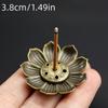 1шт, мини-подставка для благовоний с цветком лотоса, металлическая курильница, ремесленное украшение для спа, йоги, медитации, домашнего декора, декора комнаты, подарков