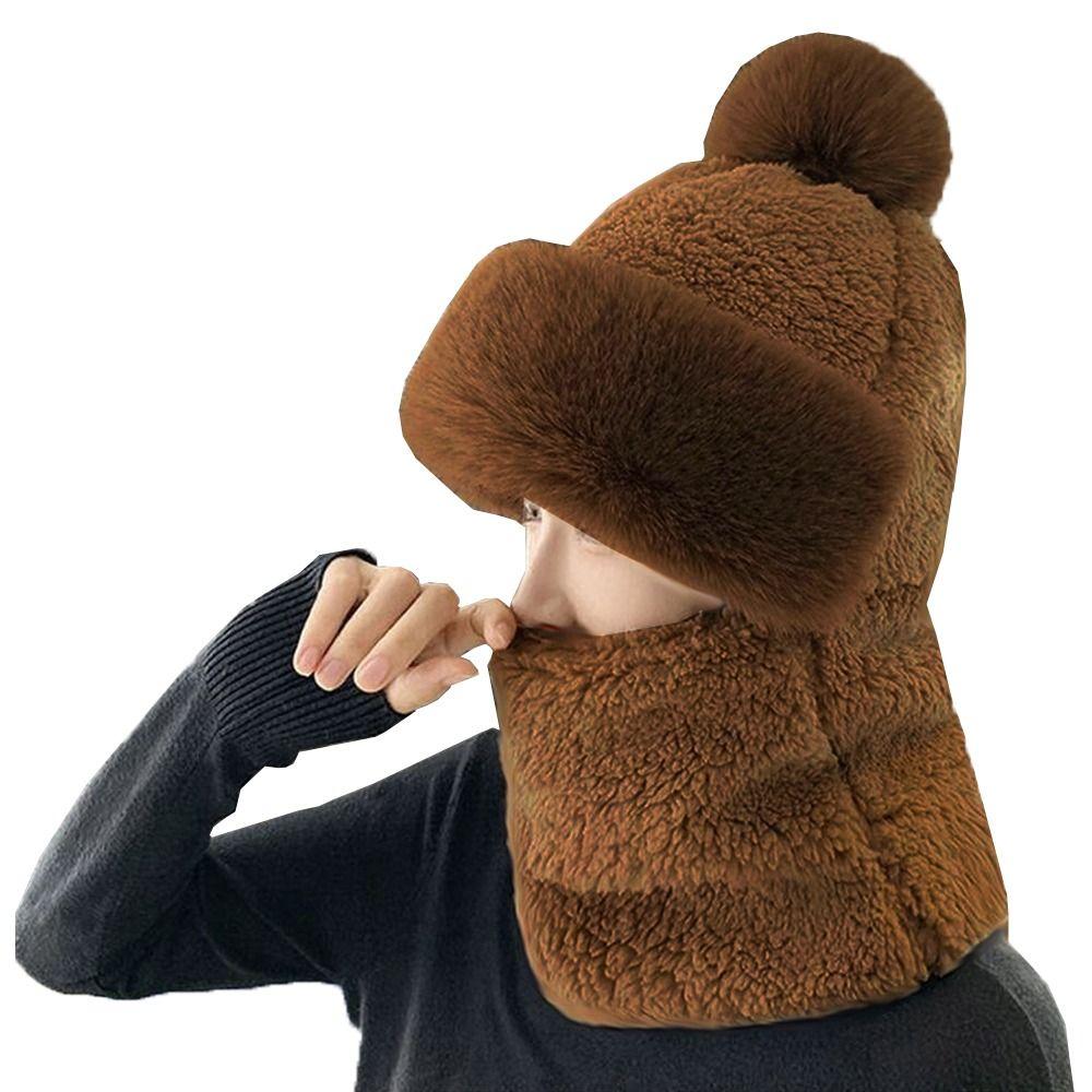 Зимняя велосипедная защита ушей, теплая шапка, шарф, комплект, плюшевые бархатные шапки, шапки-бини