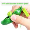 1Pcs Fidget Toys Pack Portachiavi Decompression Edamame Toys Squishy Squeeze Peas Beans Keychain Cute Stress Adult Toy Key Chain