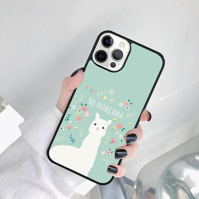 No Drama Llama No Prob llama Alpaca Phone Case Cover For iPhone 17 Air 15 16 14 11 12 13 Pro MAX Plus