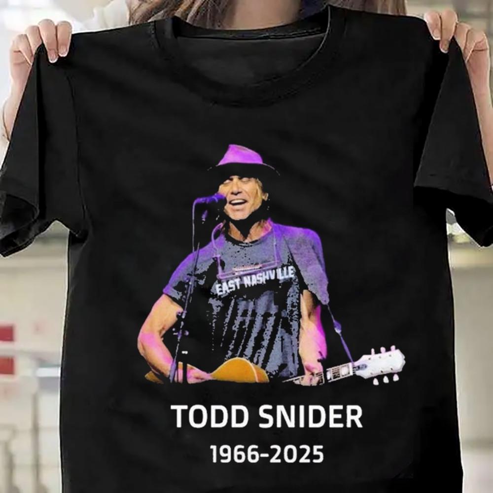 Todd Snider Rest In Peace 1966-2025 T-Shirt, Sizes S-5XL