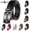 Genuine Leather Automatic Buckle Belt Casual Daily Pants Belt for Men and Women