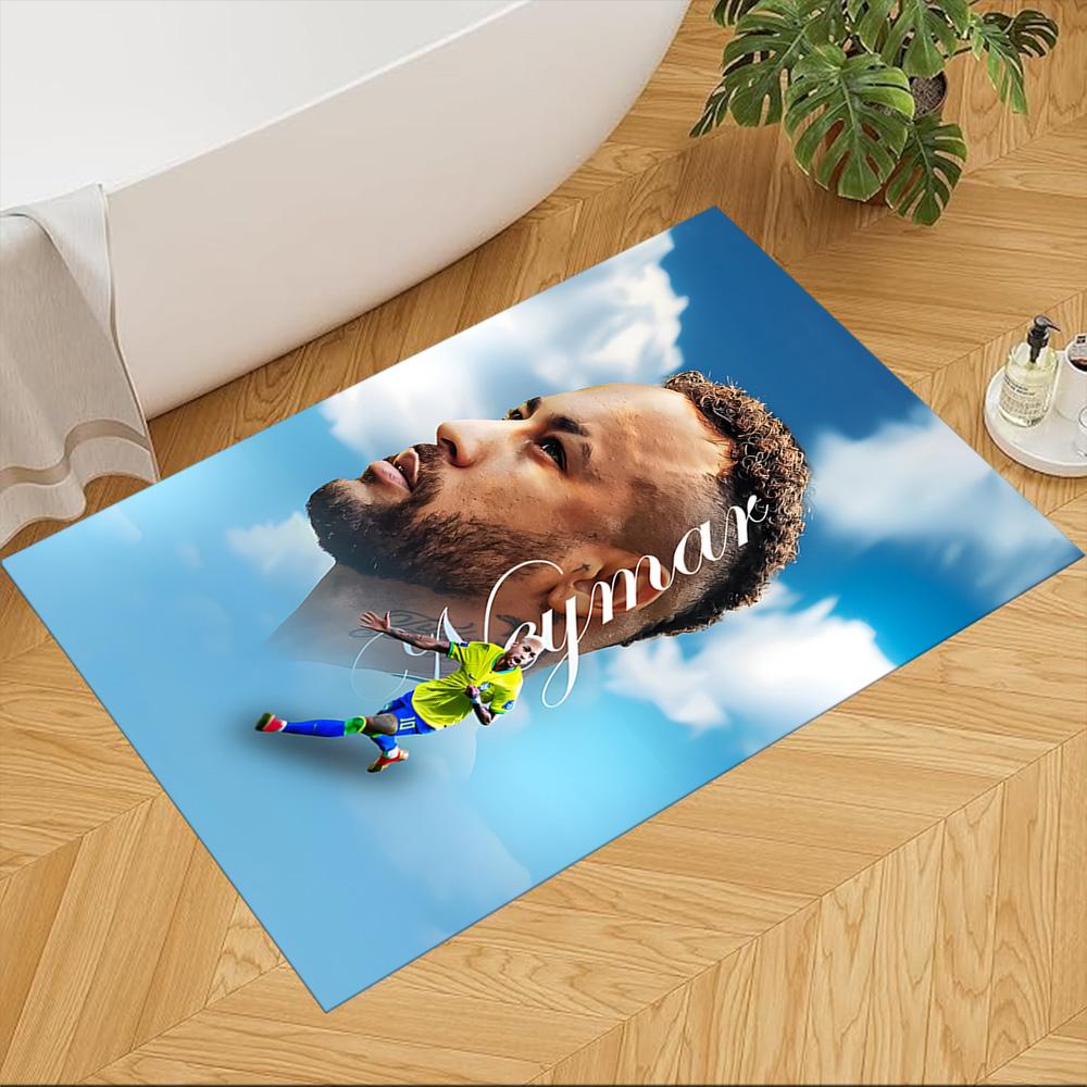 Neymar S Shadow Portrait Large Mouse Pad Keyboard Mat HD Print Desk Pad Non-Slip Rubber Base Computer Decor Item Office Use