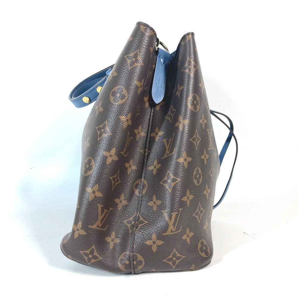 Louis Vuitton M43569 Сумка-ведро Monogram Neonoe Наплечная сумка Коричневый x синий