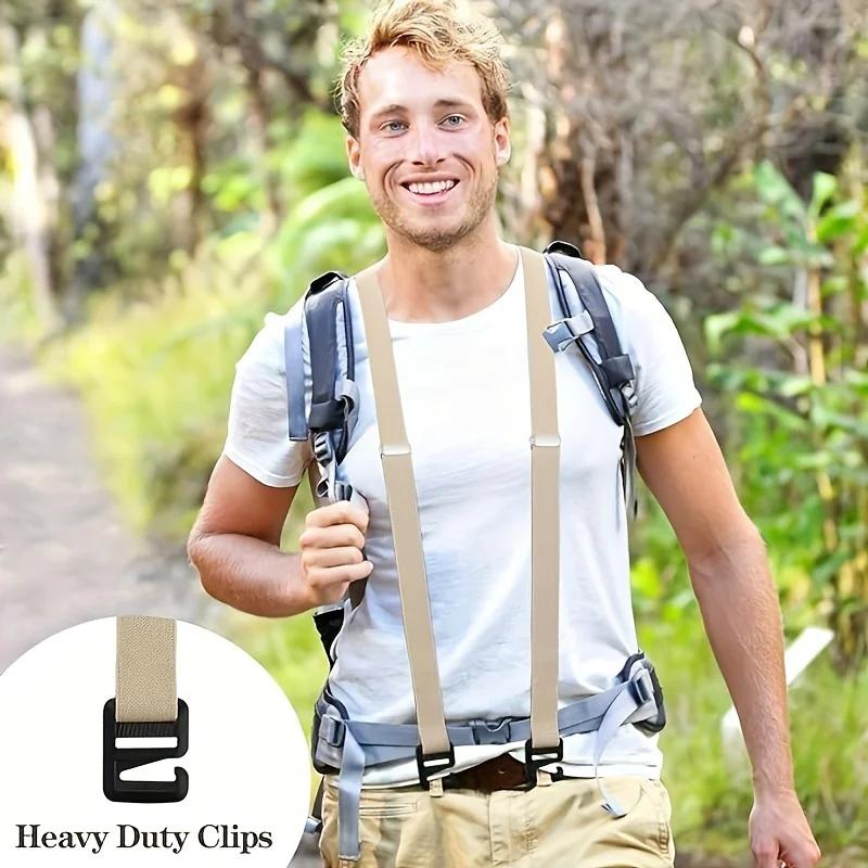 2Pcs Men'S Invisible Shoulder Straps, Outdoor Shoulder Straps, Underwear Belt, Garter Belt Suspenders Men Suspenders For Women
