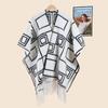 Premium Sense Simple Double-sided Thickened Printed Warm Shawl Scarf Women's Autumn and Winter Indoor Outing Cold-proof Cape