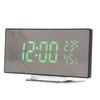 Светодиодные цифровые часы с 3 уровнями яркости и функцией повтора сигнала, питание от USB-батареи, электронный зеркальный будильник с
