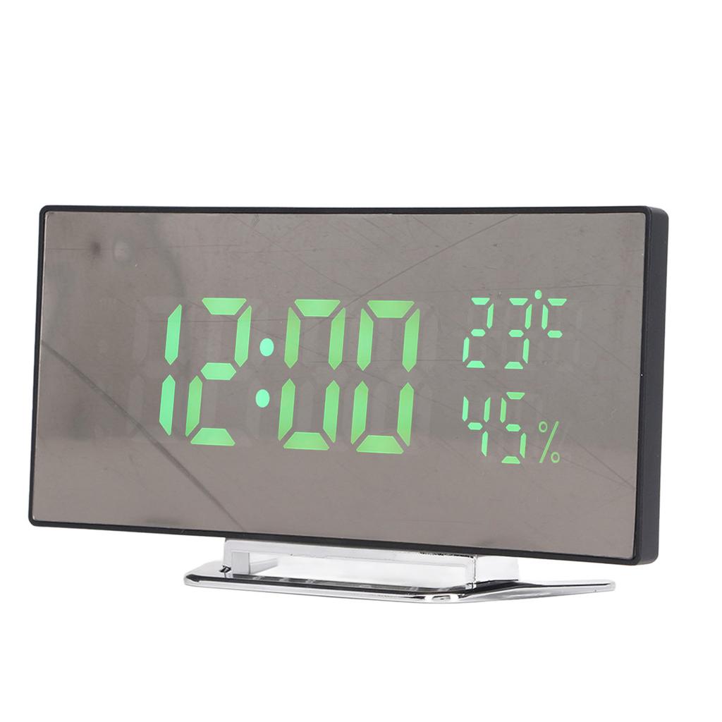 Светодиодные цифровые часы с 3 уровнями яркости и функцией повтора сигнала, питание от USB-батареи, электронный зеркальный будильник с