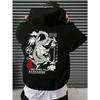 The Harajuku Dragon Funny Pattern Male Hoodies Comfortable Fleece Pullovers Fashion New Clothing Streetwear